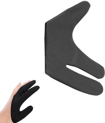 Virtcooy Hair Dye 3 Finger Heat Protector | Hair Styling Gloves Heat Resistant,Professional 3 Finger Protection Gloves,Reusable,Heat Protector For Hair Dye