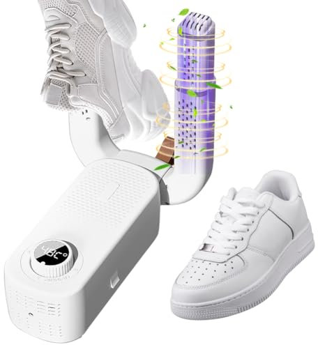 RANJIMA Secador de zapatos eléctrico, secador de botas, secador de zapatos con temporizador inteligente, diseño plegable y secado rápido, secador de guantes eléctrico para zapatos, sombreros,