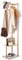 Trintion Garderobenständer Bambus-Kleiderständer 155CM Eckgarderobe Flurständer freistehende Kleiderstange Kleiderständer mit 2 Regalen 3 Kleiderbügelhaken und Hosenbügel