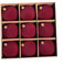 Advokingtap Weihnachtsbaumschmuck-Set, 9 Samtkugeln, 10 cm, große dekorative Kugeln für Weihnachten, Urlaub, Heimdekoration, hängende Ornamente (weinrot)