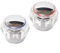 FUANA 2 Pcs Bathroom Kitchen Sink Tap Replacement, Cold & Hot Tap Top Head Covers Bathroom Kitchen Sink Tap Faucet Cover Handle for Home Kitchen Bathroom Hardware
