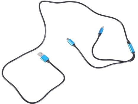 Ralondbey 2 In 1 USB To Type C Splitter 2 In 1 Type C MicroUSB Port Charging Cord Fast Charging Cable For 3 Phones