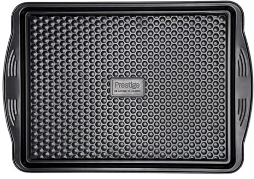 ELECTROSQUARE AeroLift Non-Stick Bakeware Tray – Easy Lift Oven & Roasting Pan – Heavy Gauge Steel, Non-Stick Coating (Large Oven Tray – 11 x 15 in / 28 x 37 cm)