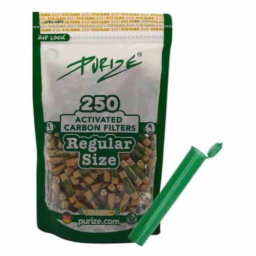 250 PURIZE Regular Size 9mm Aktivkohlefilter + Joint Tube (Organic)