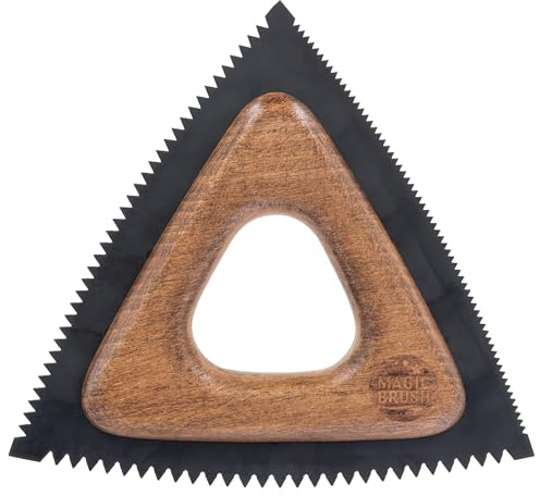 MagicBrush Fellfreund triangle, Fellbürste, Pferdebürste, braun, 14x14x14cm, Holz, Gummi, 66g, unterstützt Fellgesundheit, einfache Reinigung, Pferde, 3232480