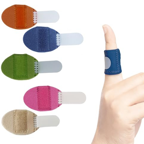 YAZWUR 5 Stück Fingerschiene Fingerbandage Stacksche Schiene Splint Fingerorthese Zur Ruhigstellung Schnappfinger Kapselriss Geeignet Für Zeigefinger, Mittelfinger, Ringfinger, Kleiner Finger