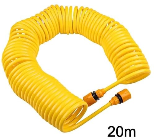 FACAIIO Wasserschlauch 10m 15m 20m für Outdoor Garten Rasen Pflanzenbewässerung Gelb
