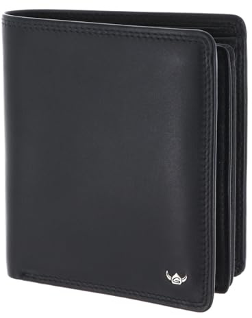Golden Head Leder Geldbörse Polo RFID Protect Kombischeintasche 1231 Schwarz