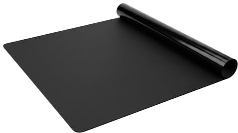 Heat Resistant Mat 40x30cm - 1.2mm Thick Silicone Mats for Worktops(Black) | Food Grade Silicone, Waterproof Non-Slip Silicone Mats, Non Stick Silicone Sheet for Baking, Crafts, Countertops