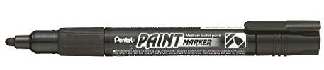 Pentel Paint Marker Marqueur peinture couvrante à Pointe conique moyenne Noir