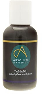 Absolute Aromas Tamanu Oil 50ml - Pure, Natural, Unrefined, Cold-Pressed, Cruelty Free, Vegan, No GMO – Natural Moisturiser and Collagen Booster for Skin, Body and Nails