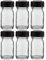 Weithalsflaschen 6 x 30ml Klarglas inkl. Schraubverschluss mit Dichtungsscheibe - Schlicht und Funktional - Flasche - Behälter - 75.5 mm