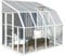 Canopia by Palram Gewächshaus Sunroom 8x8 Sonnenschutz Veranda Kaltwintergarten 257x260cm Weiß Polycarbonatplatten und Aluminium
