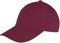 Result Core Memphis 6 Panel Brushed Cotton Low Profile Cap - 18 Colours Av - Red