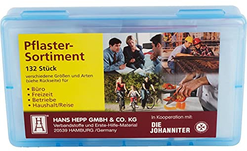 LEMAX® Pflasterbox groß, Hepp - 132 Pflaster 210x130mm