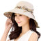 KXF Sonnenhut für Damen, LSF 50+, faltbar, Strand, wendbar, für den Außenbereich, breite Krempe, beige, Einheitsgröße