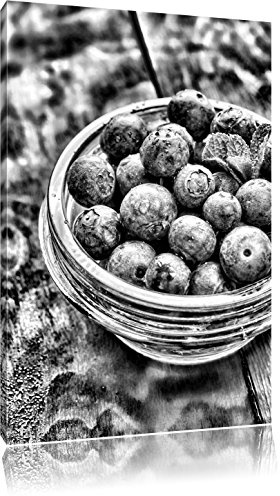Pixxprint Blueberry Fruit Fruit Art Toile 80x60cm Murale XXL