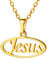 FaithHeart Halskette mit christlichem Kreuz, Edelstahl/Gold/Schwarz, Anhänger Inri, mit verstellbarer Kette, 55 + 5 cm, religiöser Schmuck, Taufe, Schutz, personalisierbar für Herren und Damen