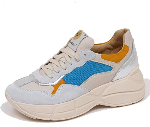 LEMARE' F4406 Sneaker Donna Sky Scarpe Leather Shoe Woman [40]