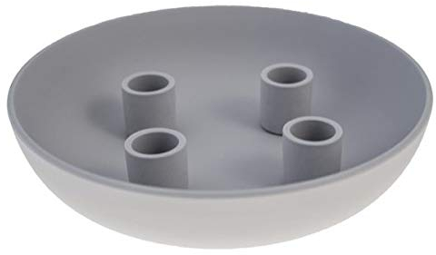 Storefactory - Granholmen - Adventsleuchter, Kerzenleuchter, Adventskranz - Farbe: Grau - Keramik - Maße (DxH): 21 x 5 cm