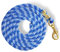 Führstrick für Pferd - Anbindestrick in verschiedenen stylischen Designs, Führleine, Anbindeseil Pony, Esel, Ziege (1x Blau-Hellblau)