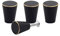 TentHome Vintage Möbelknäufe Schubladenknopf Möbelgriff Antik Schrankknöpfe Messing Kommoden Knöpfe Klassisch Schwarz 4er-Pack Schwarz mit Gold-Rand