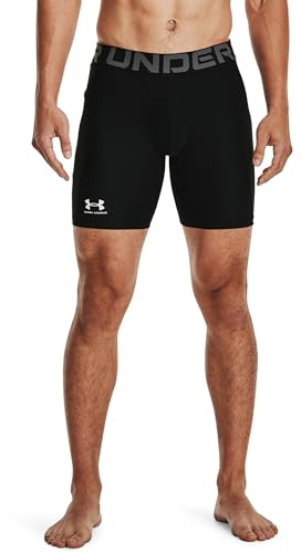 Under Armour Herren UA Hg Armour Kurze Laufhose atmungsaktive Herrenshorts, Black/White, XS EU
