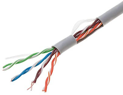 Cat5e 75M Grey Solid 24AWG Cable UTP Cat5 Bulk Ethernet Network Wire CCA (Copper Clad Aluminum) Conductor UTP Unshielded Internet Cord