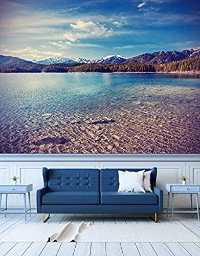 XiuTaiLtd Fototapete Zugspitze in Bayern - Vintage Moderne Wand-deko Dekoration Wohnung Wohnzimmer Wandtapete -450x315 CM