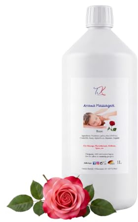 1l Aroma Massageöl - Rose für Massage, Physiotherapie, Wellness, Sport in Pharma Qualität