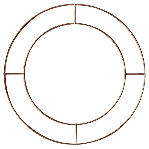 Netuno Metallring Drahtring 45cm/32,5cm Floral Reifen Kranz ideal für DIY-Dekoration Basteln Zubehör für Traumfänger Bastelarbeiten Wanddekoration