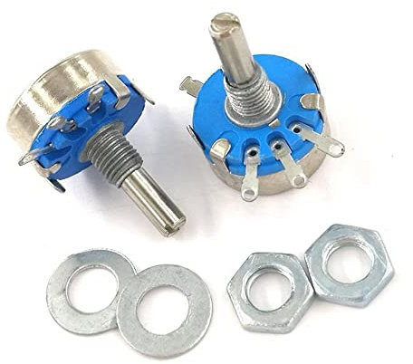 5 stücke WH5-1A 3-terminale 4mm Rundwelle Rotary Taper Potentiometer 470 1k 1,5k 4,7k 10k 22k 47k 100k 220k 470k 1m Ohm-10K ohm