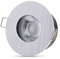 lambado® LED Spots für Badezimmer IP65 in Alu gebürstet - Moderne Deckenstrahler/Einbaustrahler für Außen inkl. 230V 5W GU10 Strahler warmweiß - Hell & Sparsam