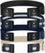 TOURZOO Gürtel für Damen/Herren, Schnalle, elastischer Gürtel, unsichtbar, keine Schnalle, Stretch-Taillengürtel für Jeanshosen, Kleider, keine Ausbuchtung, 4pcs/schwarz+blau+blau und weiß+beige,