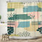 Bovlleetd 152x183cm Plante Bohème Rideau De Douche Vert Rose Jaune - Aquarelle Abstrait Art Moderne Pour Salle De Bain - Étanche Avec Crochet