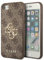 Guess GUHCI84GMGBR Hülle für iPhone 7/8/SE 2020/2022 braun hardcase 4G Big Metal Logo