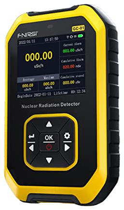 SPORTARC Geiger Counter Nuclear Strahlung Detektor, Beta Gamma Röntgen-Tester, Radioaktiver Detektor, Persönlicher Dosisalarm Radioaktiver Tester Radioaktiver Detektor