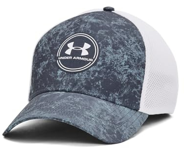 Under Armour ISO-Chill Driver Mesh Caps für Herren, (044) Regengrau/Weiß, L/XL