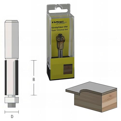 Famag Bündigfräser HM 3101.832 - 12,7mm - 31,8mm