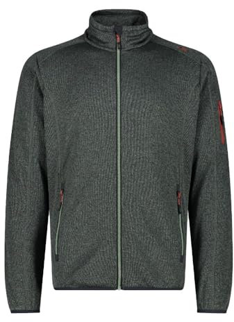 CMP - Herren Knit-Tech Jacket Jacke, Salbei, anthrazit, 58