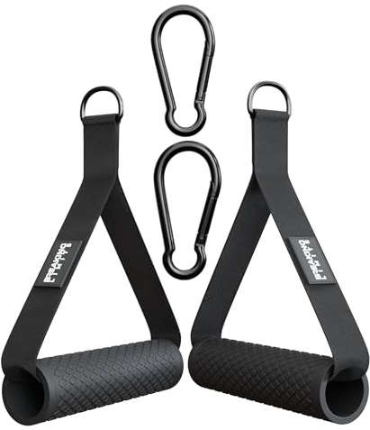 BREAKING LIMITS Gym Cable Attachments - Cable Machine Pull Up Handles - D Handles Gym Accessories - Cable Straps Gym