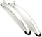 ORBIBA Fahrrad Schutzblech 700C Rennrad Schutzblech Fixed Gear Fahrrad Retro Fahrrad Schutzblech City Fahrrad Schutzblech Schwarz Silber Fahrrad Praktisches Zubehör (Color : Silver 1pair)