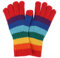 Morain - Handschuhe, Cartoon-Regenbogen, Vollfinger-Fäustlinge, Unisex-Erwachsene, 100% Wolle, Alpakawolle, Rot, Mehrfarbig, M, Outdoor-Enthusiasten, Freunde und Familie