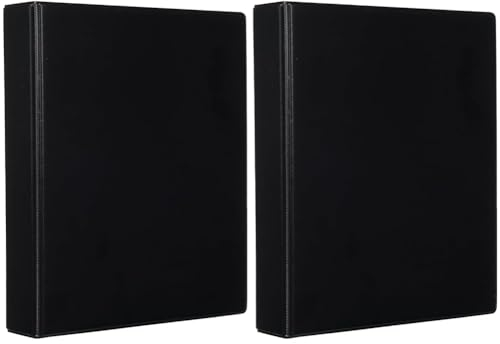 VELOFLEX 4151080 - Ringbuch Comfort DIN A5, Ordner, Ringordner, 194 x 230 x 38 mm, 4-Ring-Mechanik, PVC, schwarz (Packung mit 2)