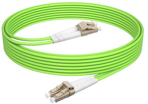YACSEJAO OM5 LC a LC fibra cavo patch 2M (6.6ft) 40Gb/100GB multimodale ponticello Duplex 50/125um LSZH fibra ottica cavi