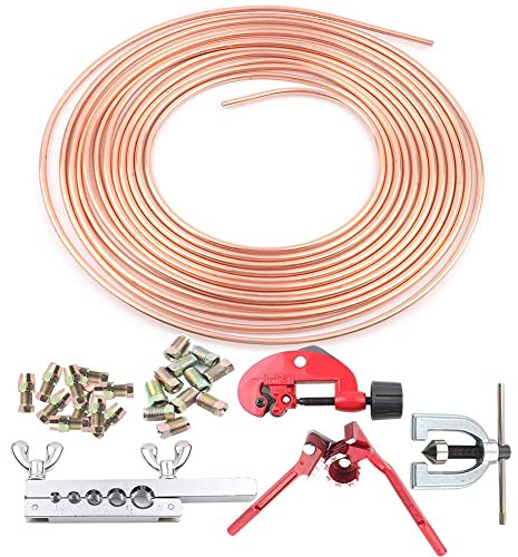 Kit de réparation de liine de frein, outils de raccords de frein en cuivre, kit de liine de frein résistant à la , outils de tuyauterie de frein pour tester les freins, installer les