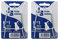 2 x White Plastic Covered Wire Plate Hangers for Wall - Suitable for 13 - 19 cm Plates