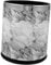TOPBATHY Elegant Plastic Waste Basket Marble Effect Trash Bin for Kitchen Bathroom