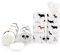 Daily Treasures 4 Pack Car Tissue Holder with Facial Tissues, Cute Round Puppy Tissue Boxes for Car Cup Holder, Refill Cylinder Tissues for Travel Bathroom Home(Dog)