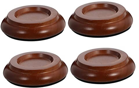 KONTONTY 4pièces Tapis Isolation Sonore pour Piano Coussinets Antidérapants Et Réducteurs De Bruit pour Piano Debout Couleur Marron